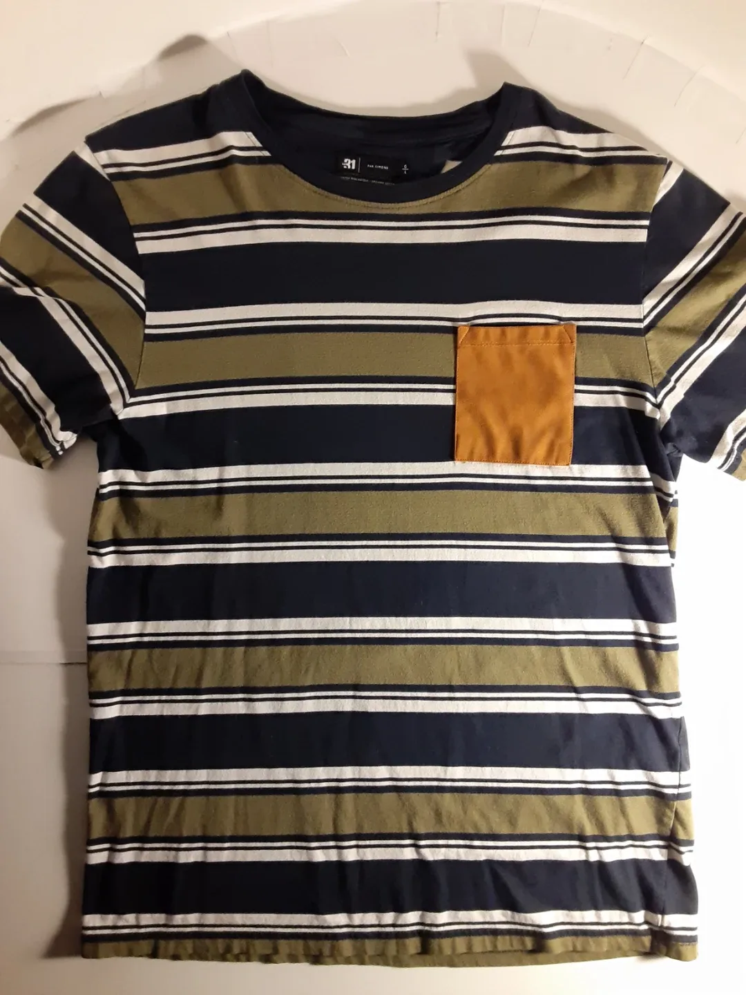 Le 31 - Organic Cotton Striped T-Shirt | S: LG