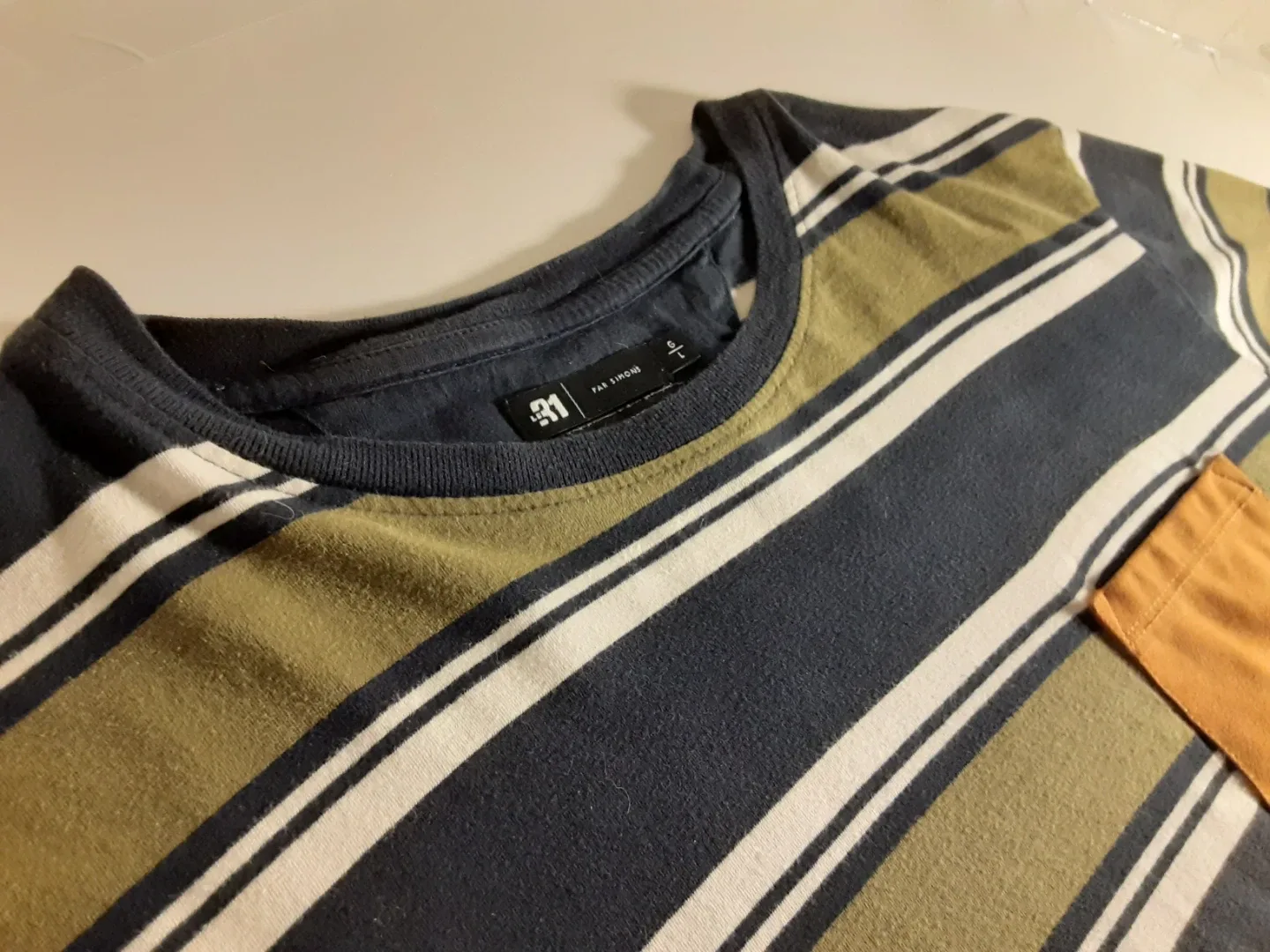 Le 31 - Organic Cotton Striped T-Shirt | S: LG image indicator(4)