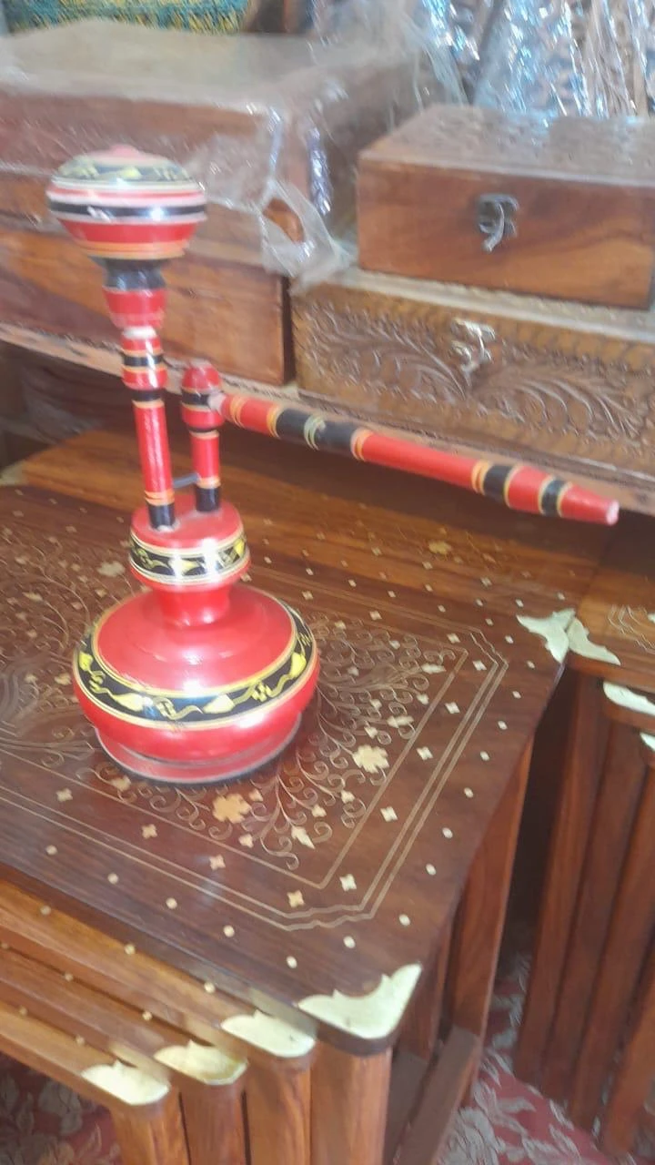 Decorative Hookah - Red & Black