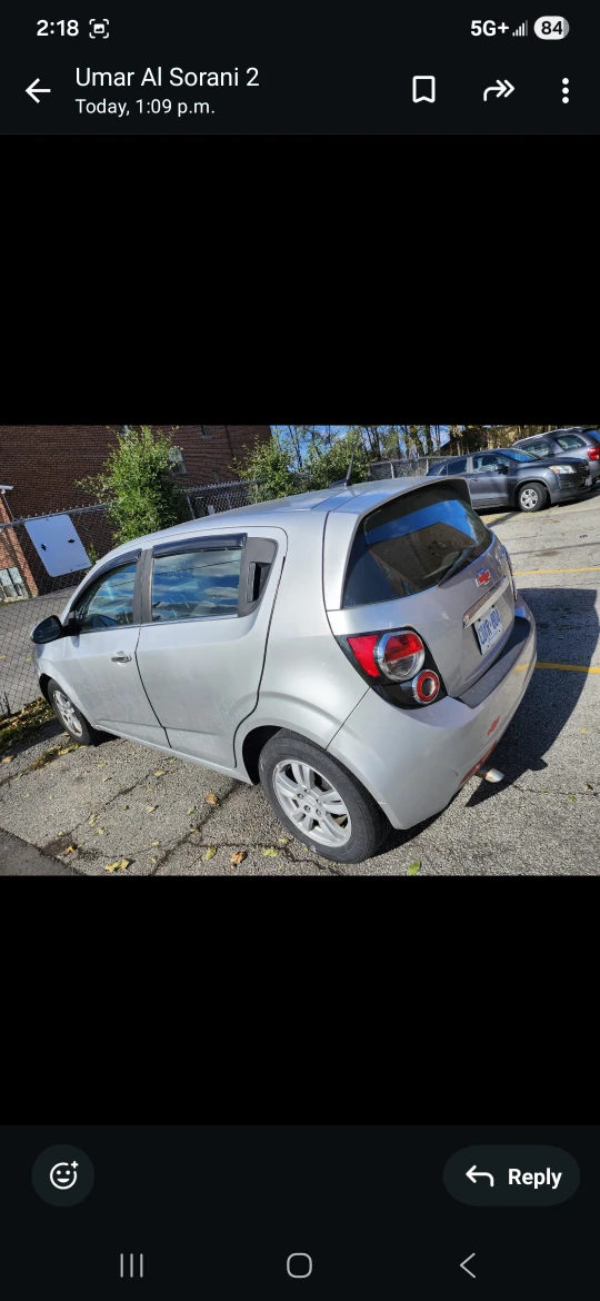 2013 chevrolet sonic LT