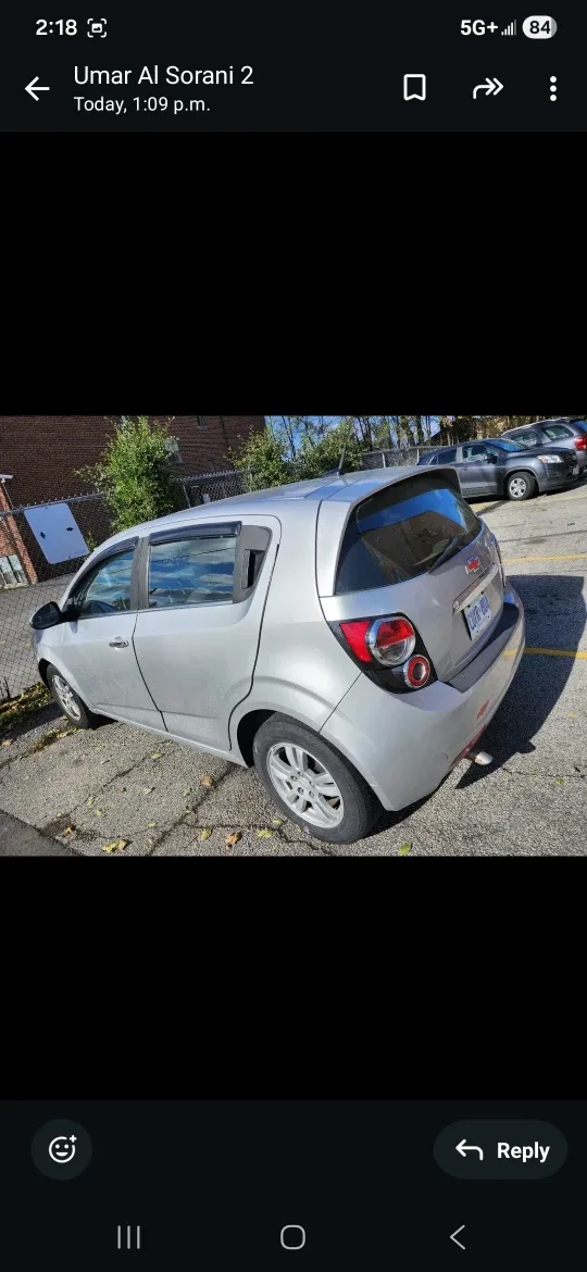 2013 chevrolet sonic LT