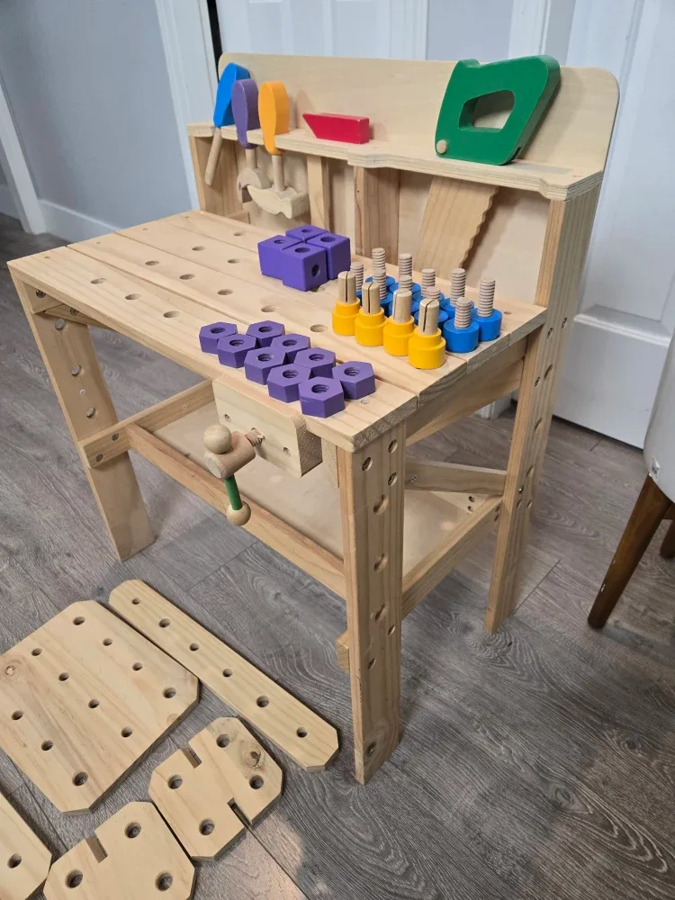 Kids wooden tool bench image indicator(5)