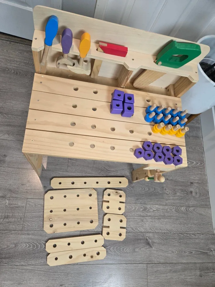 Kids wooden tool bench image indicator(8)