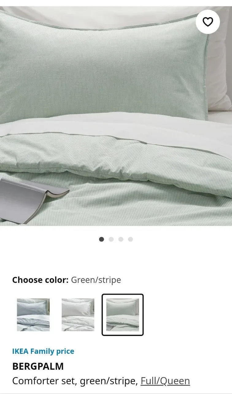 IKEA BERGPALM Comforter Set - Full/Queen image indicator(3)