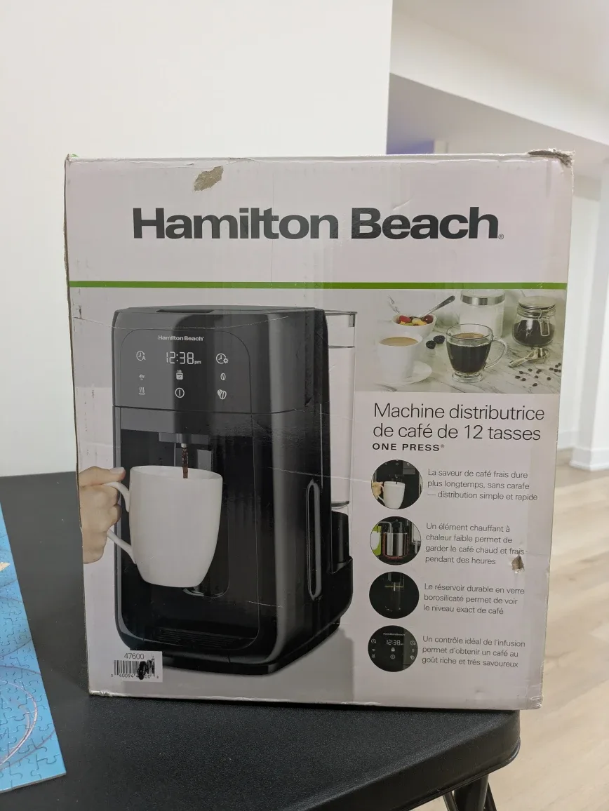 Hamilton Beach One Press 12-Cup Coffee Maker