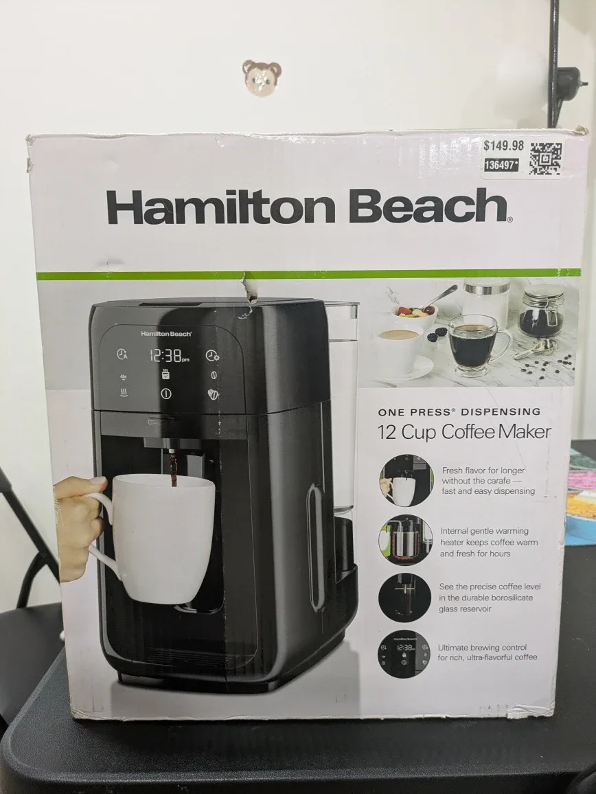 Hamilton Beach One Press 12-Cup Coffee Maker image indicator(3)