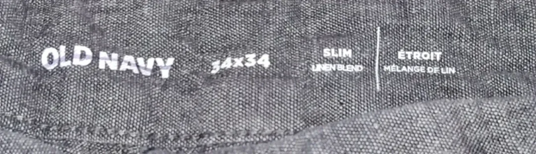 Old Navy Slim Linen Blend Pants 34x34 image indicator(3)