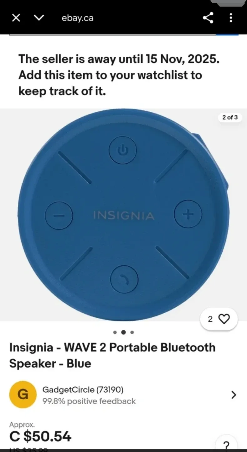 Insignia WAVE 2 Portable Bluetooth Speaker image indicator(4)