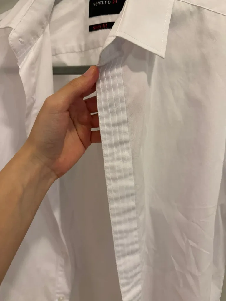 Ventuno Slim Fit White Shirt Size 38 image indicator(3)