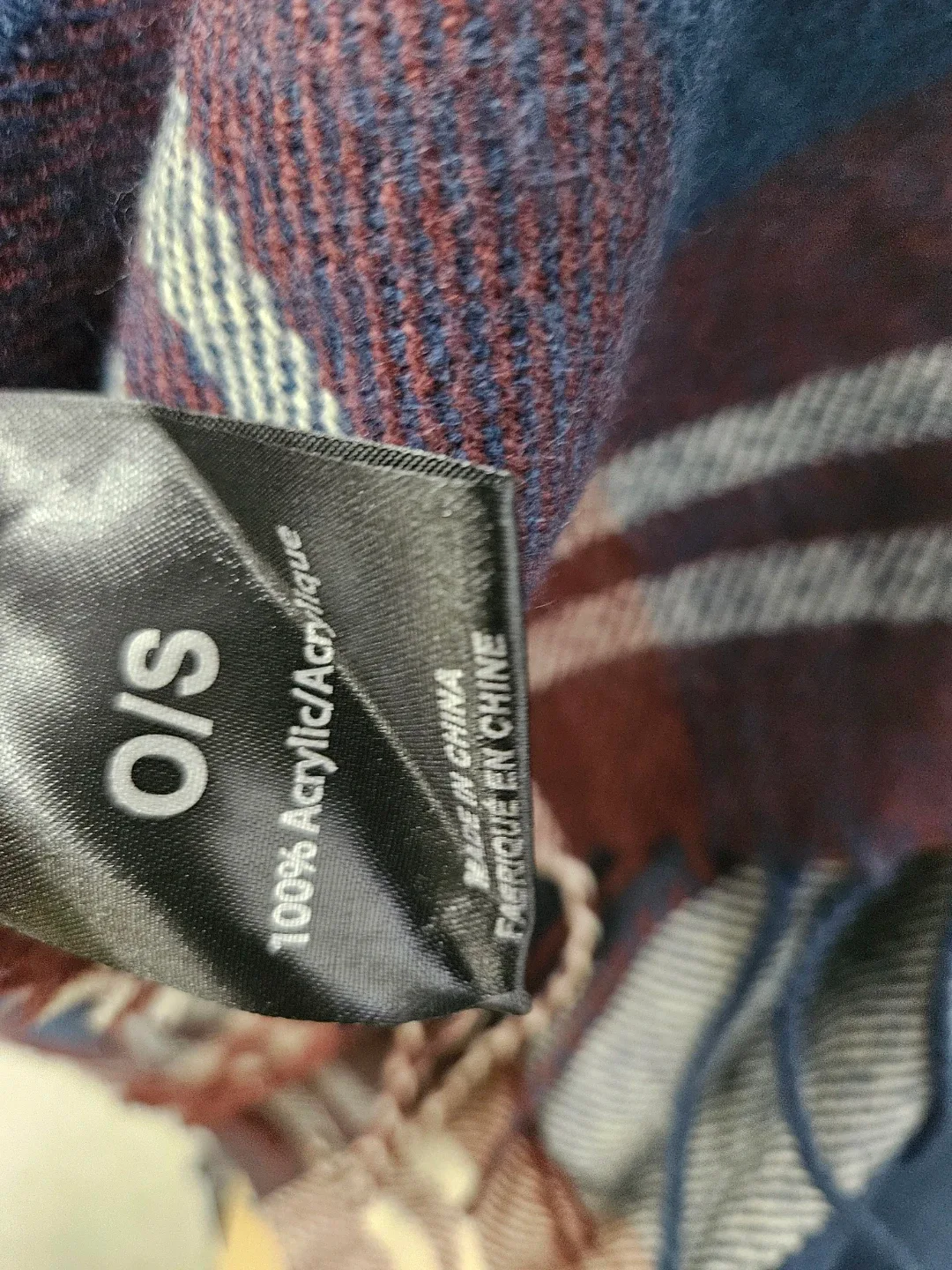 LA Express Plaid Poncho - One Size image indicator(3)