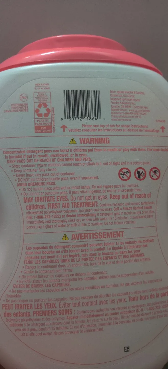 Ivory Snow Laundry Detergent Pods, 45 count image indicator(4)