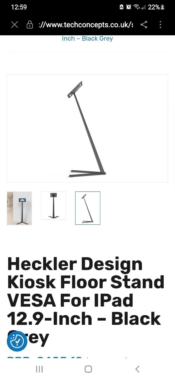 New Heckler Design Kiosk Floor Stand for iPad 12.9-Inch image indicator(6)