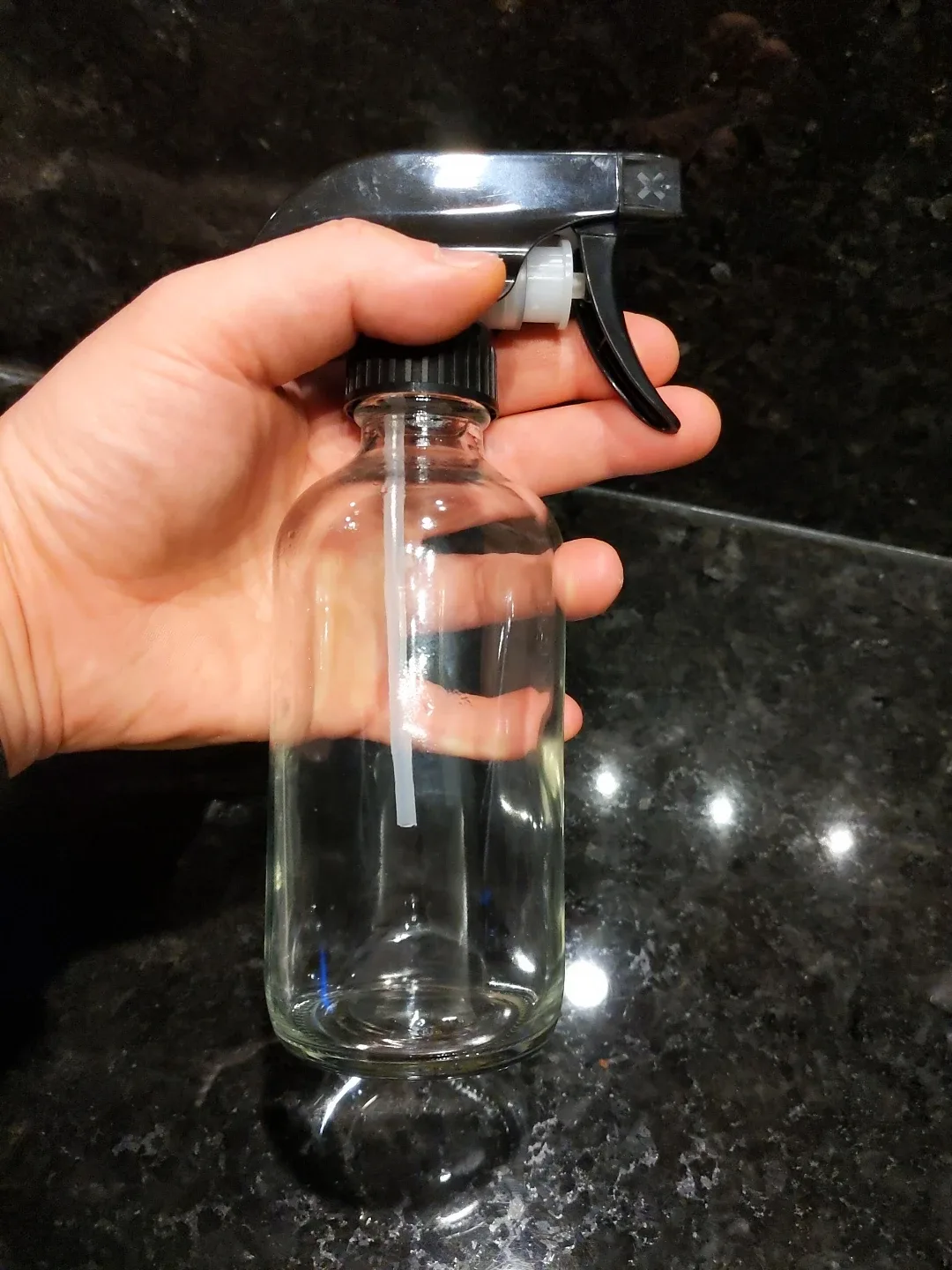 Clear Glass Spray Bottle