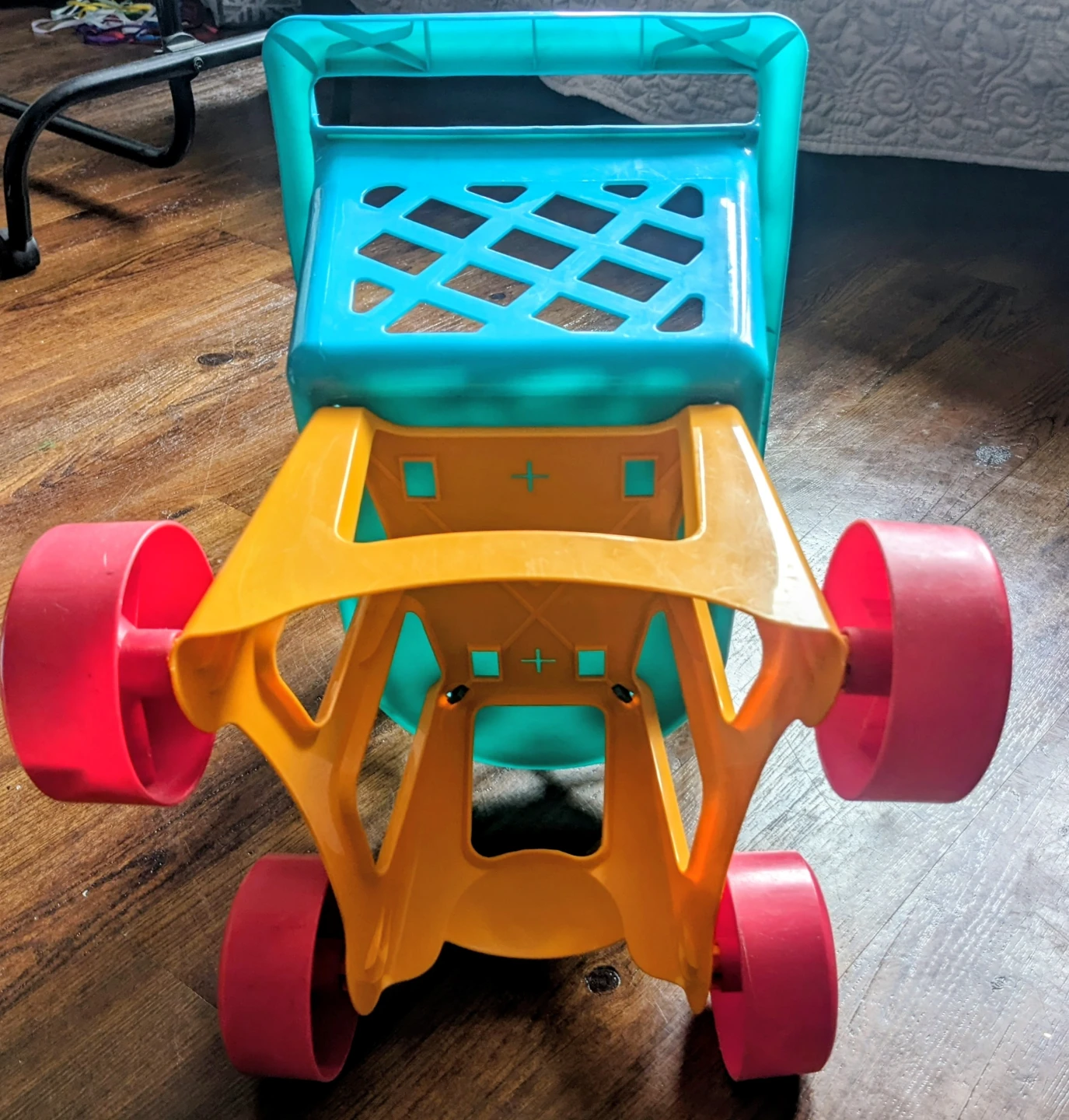 Kids Toy Shopping Cart - Blue & Red - photo 3