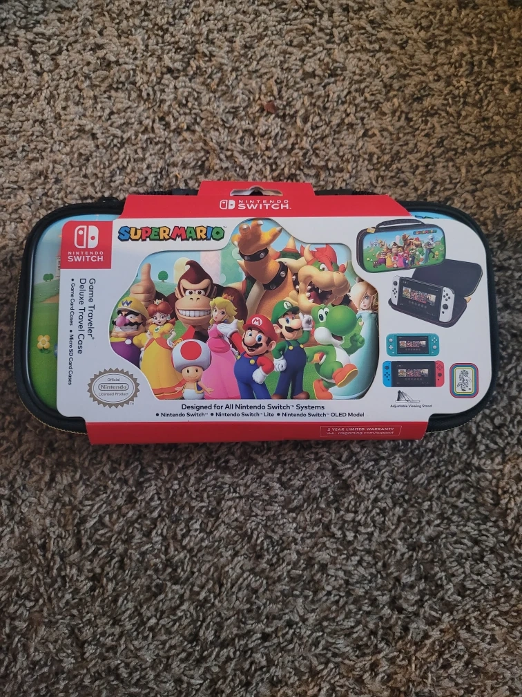 Nintendo Switch Super Mario Deluxe Travel Case - NEW