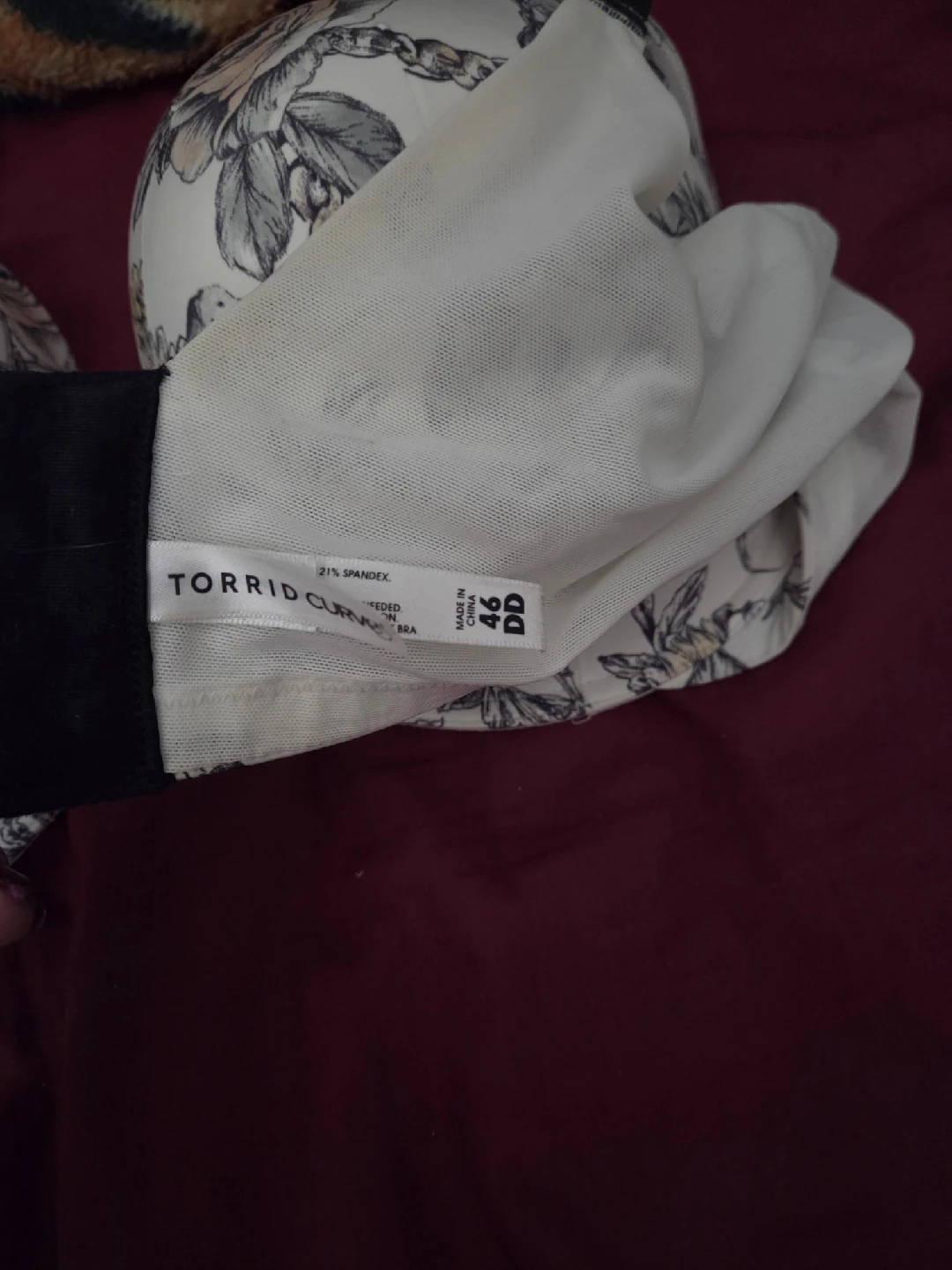 Torrid Floral Print Bra - Size 46DD - photo 2