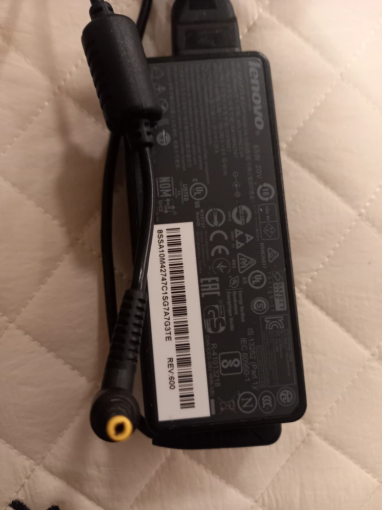 Lenovo 65W 20V Laptop Charger
