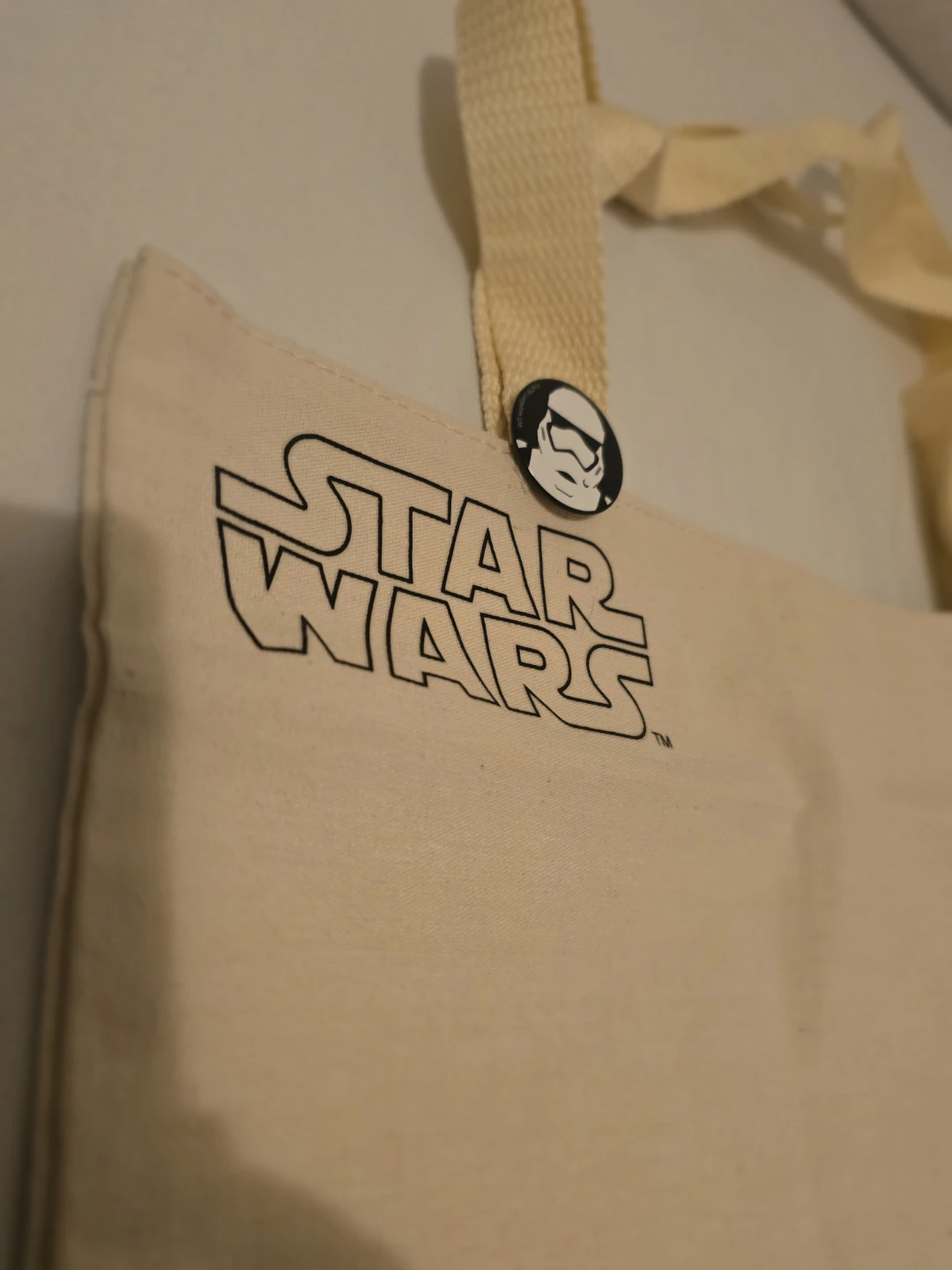 JAPAN Star Wars Stormtrooper Japan w/Pin Tote canvas Bag - photo 3