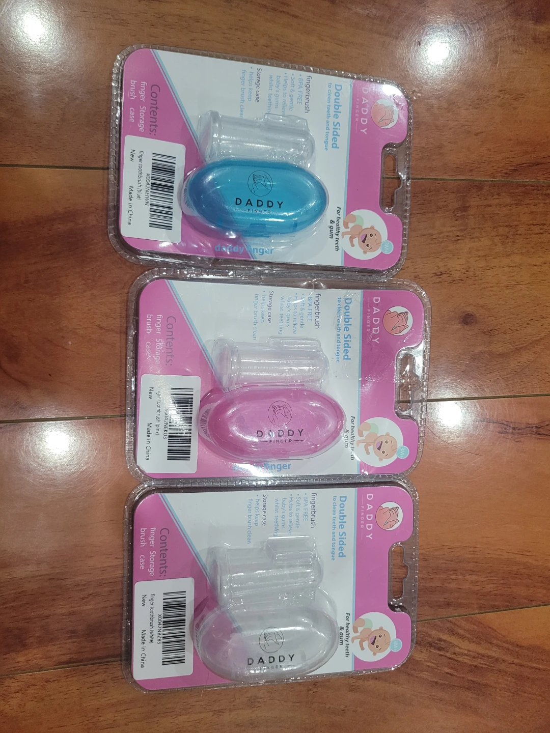 BNIB -  Daddy Finger Double Sided Finger Toothbrush