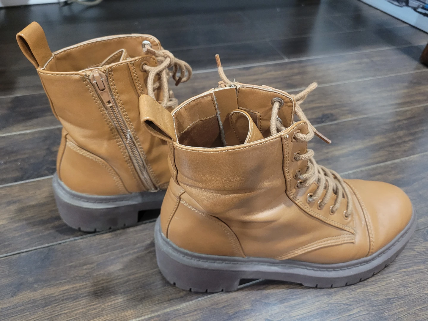 Aldo Brown Combat Boots - Size 7.5 🥕 - photo 2