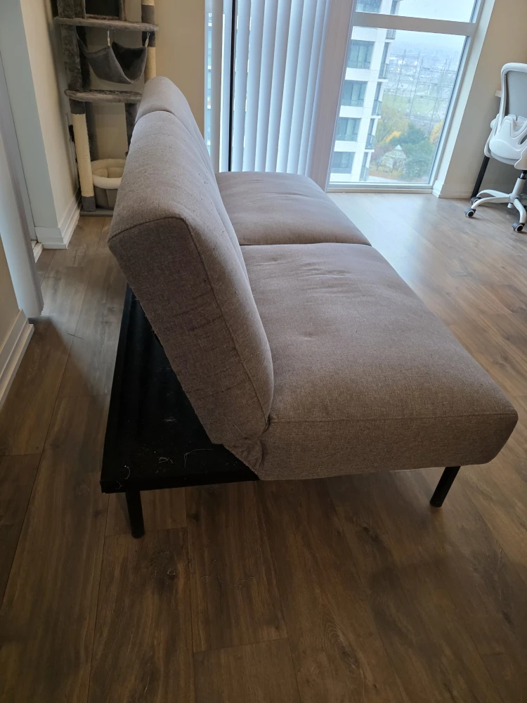 Grey Futon Sofa Bed - Needs to be gone ASAP - photo 4