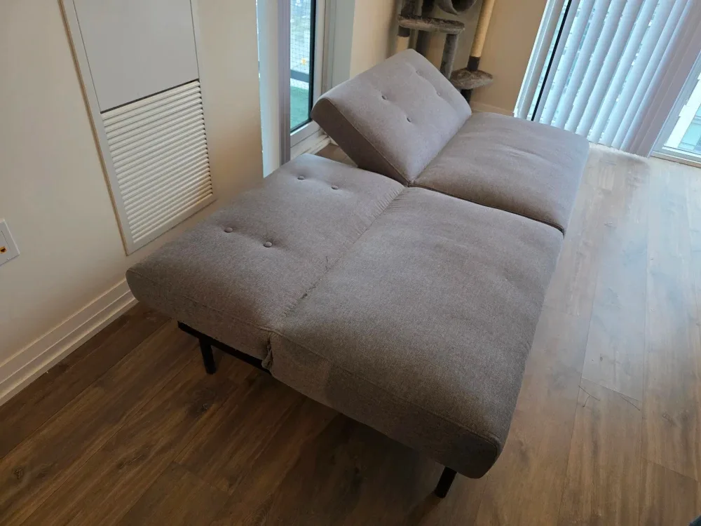 Grey Futon Sofa Bed - Needs to be gone by Dec 1!!