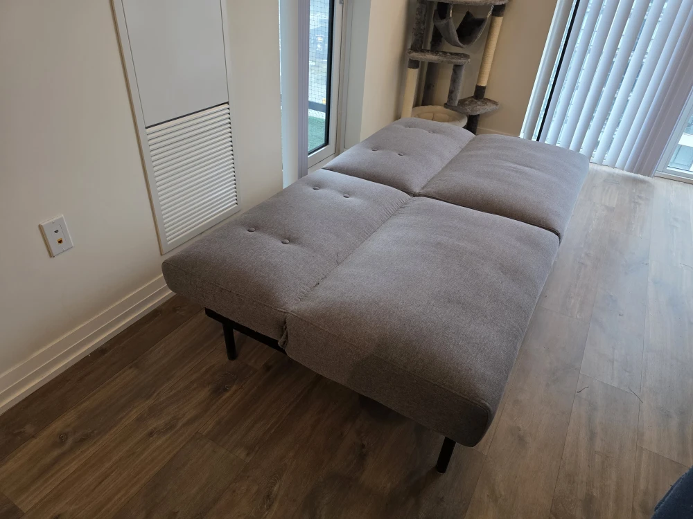 Grey Futon Sofa Bed - Needs to be gone ASAP - photo 5
