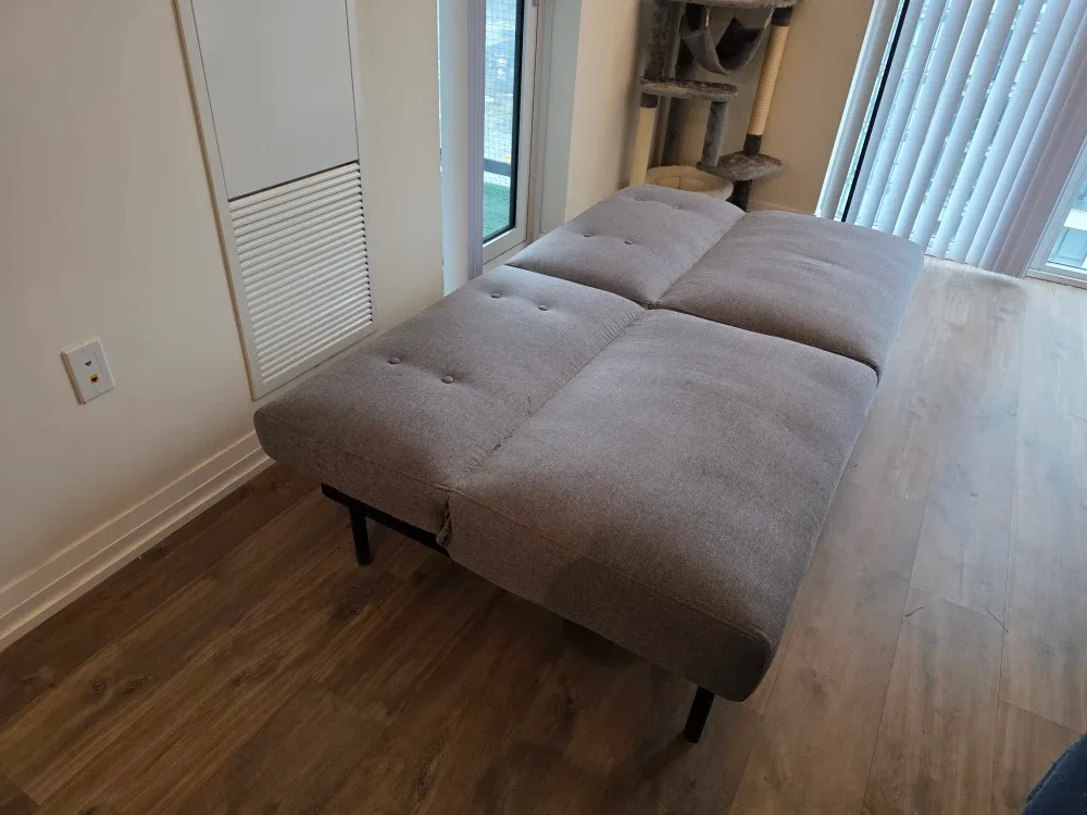 Grey Futon Sofa Bed - Needs to be gone by Dec 1!! image indicator(5)