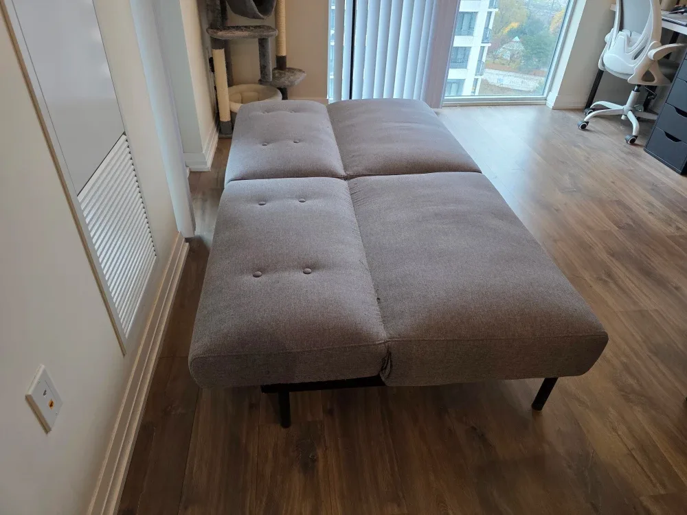 Grey Futon Sofa Bed - Needs to be gone by Dec 1!! image indicator(6)