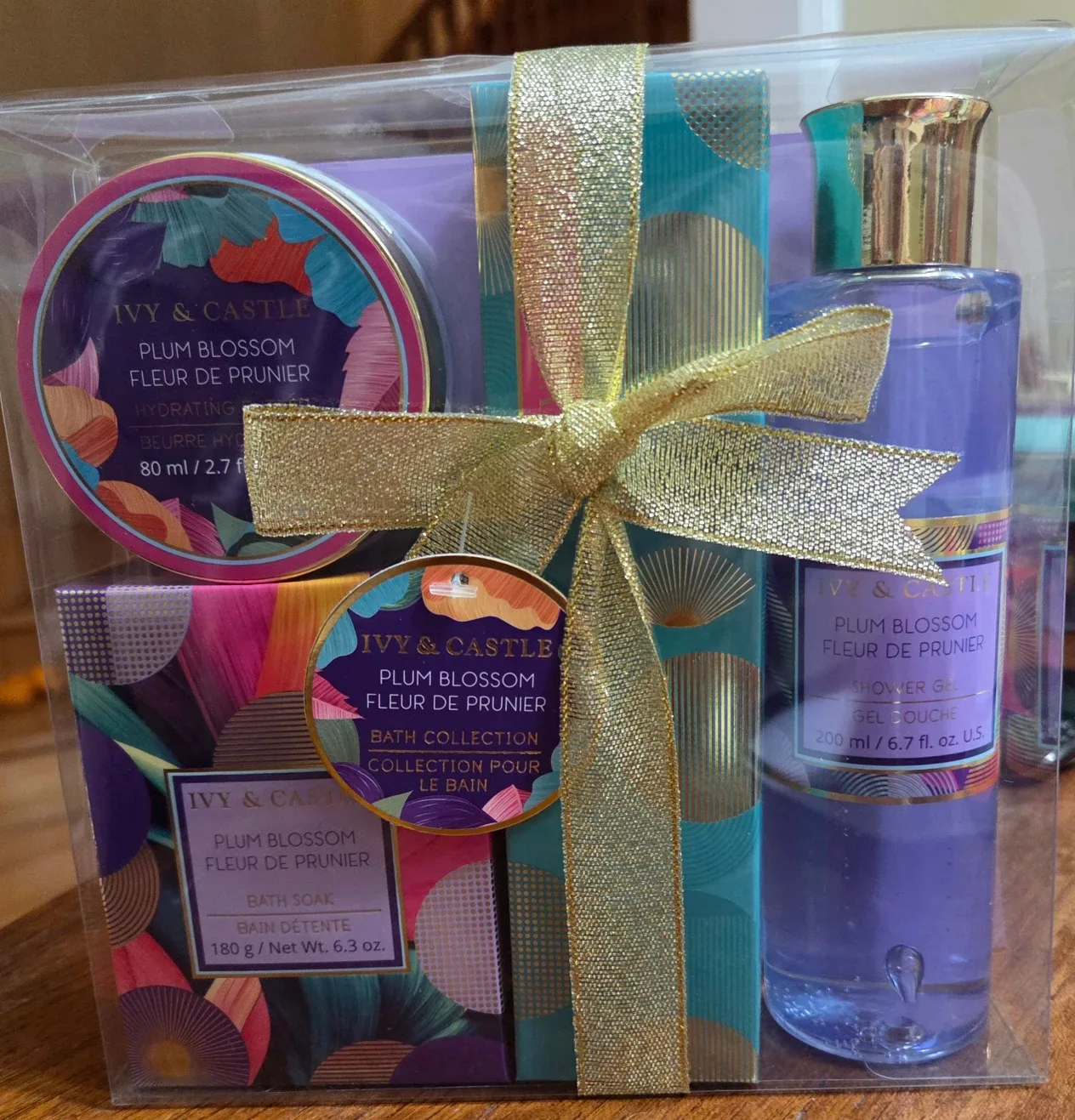 Ivy & Castle Plum Blossom Bath Collection Set