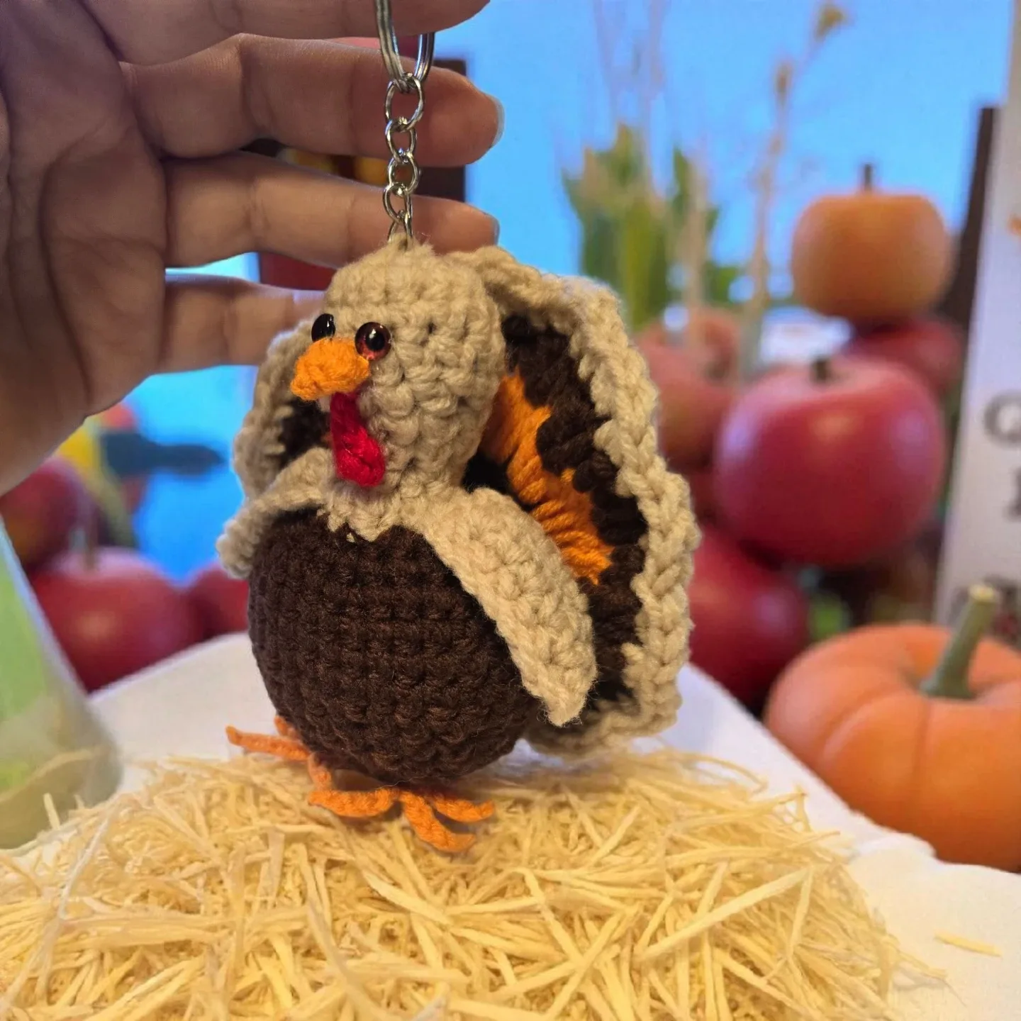 Crochet Turkey Keychain image indicator(2)