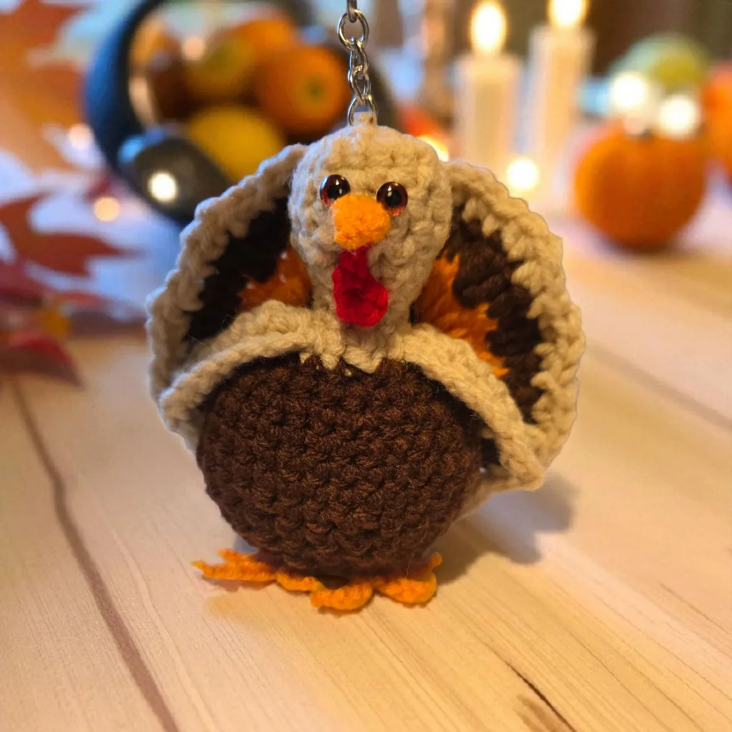 Crochet Turkey Keychain image indicator(4)