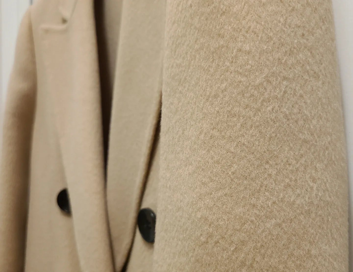 Beige Wool Blend Coat image indicator(4)