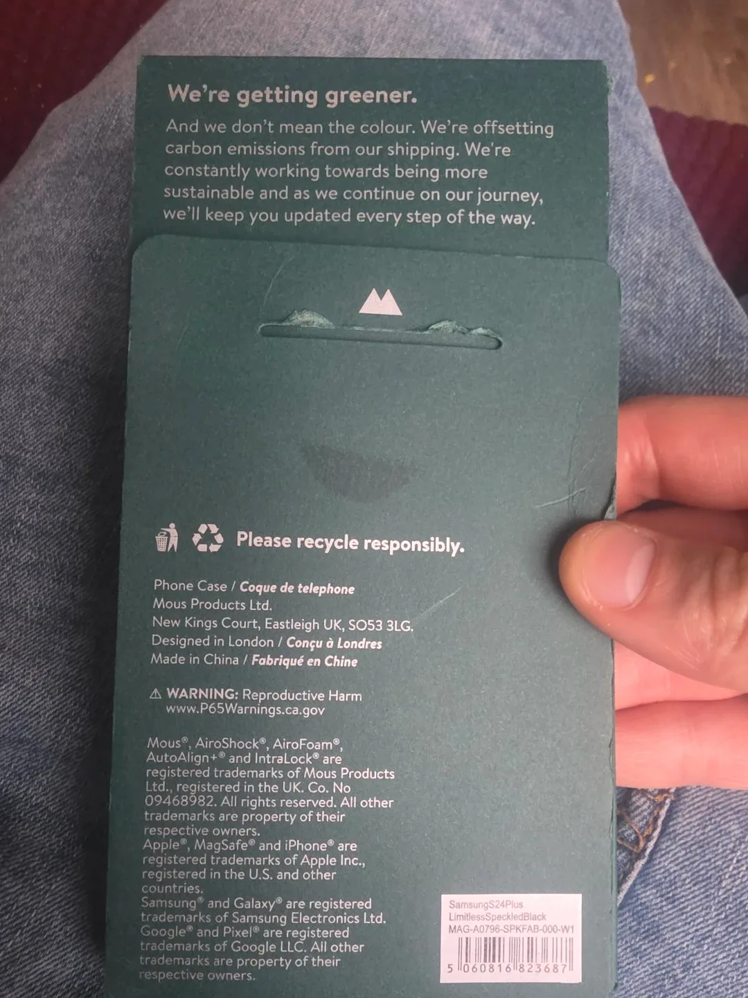 Mous Samsung S24 Plus Phone Case - Black image indicator(2)