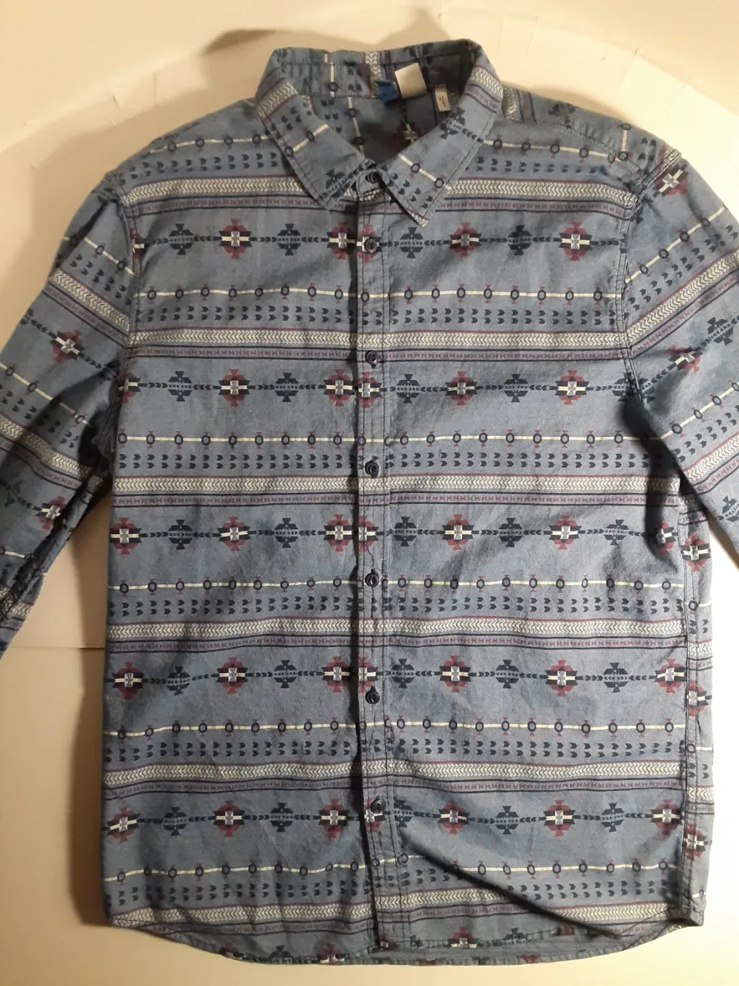 H&M Divided - Long Sleeve Western Styled Button-Up Shirt | S: LG image indicator(2)