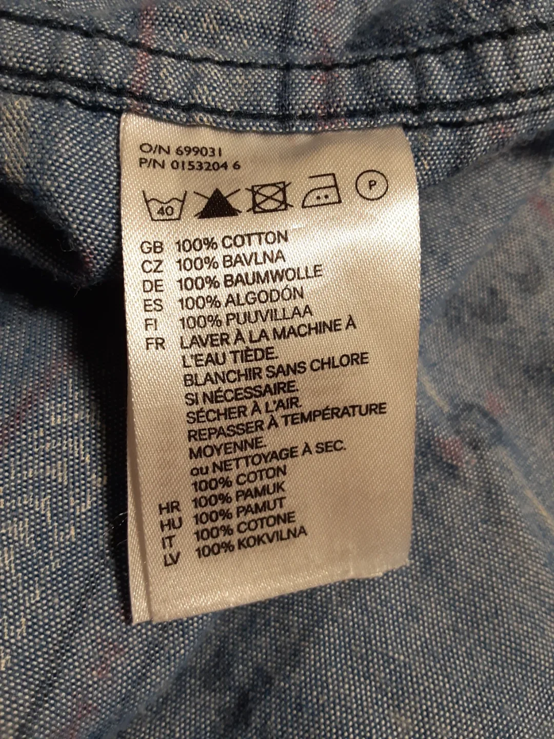 H&M Divided - Long Sleeve Western Styled Button-Up Shirt | S: LG image indicator(9)