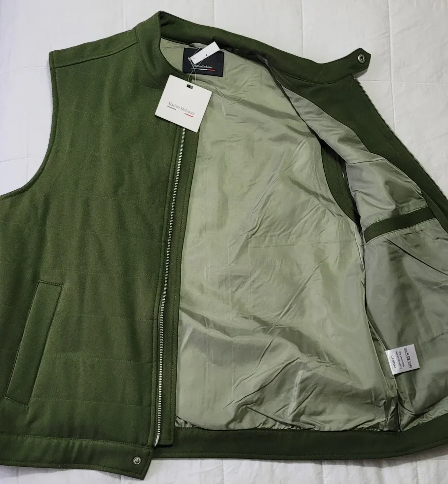 Matteo Delucchi Green Vest - Size M (NWT) image indicator(2)