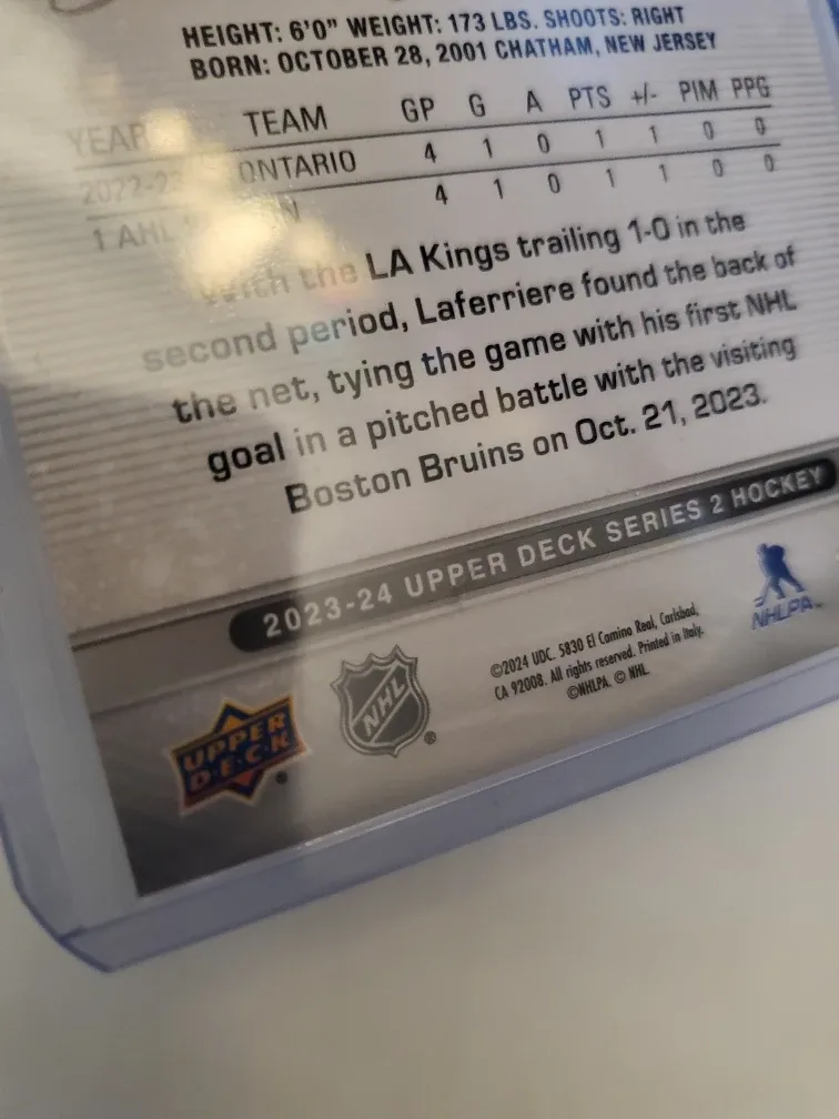 Alex Laferriere  Young Guns Rookie Card image indicator(7)