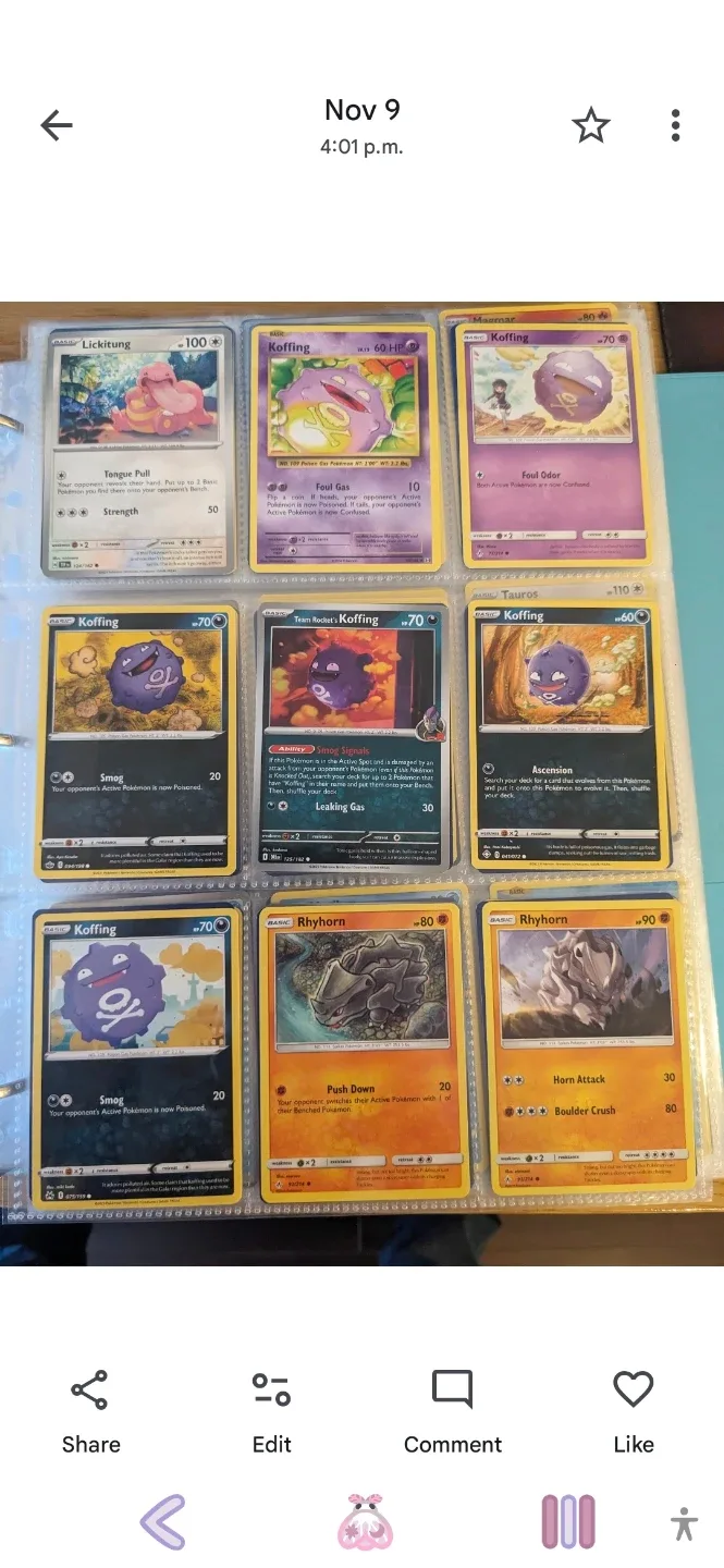pokemon cards $.50 each $.75 holos. more below