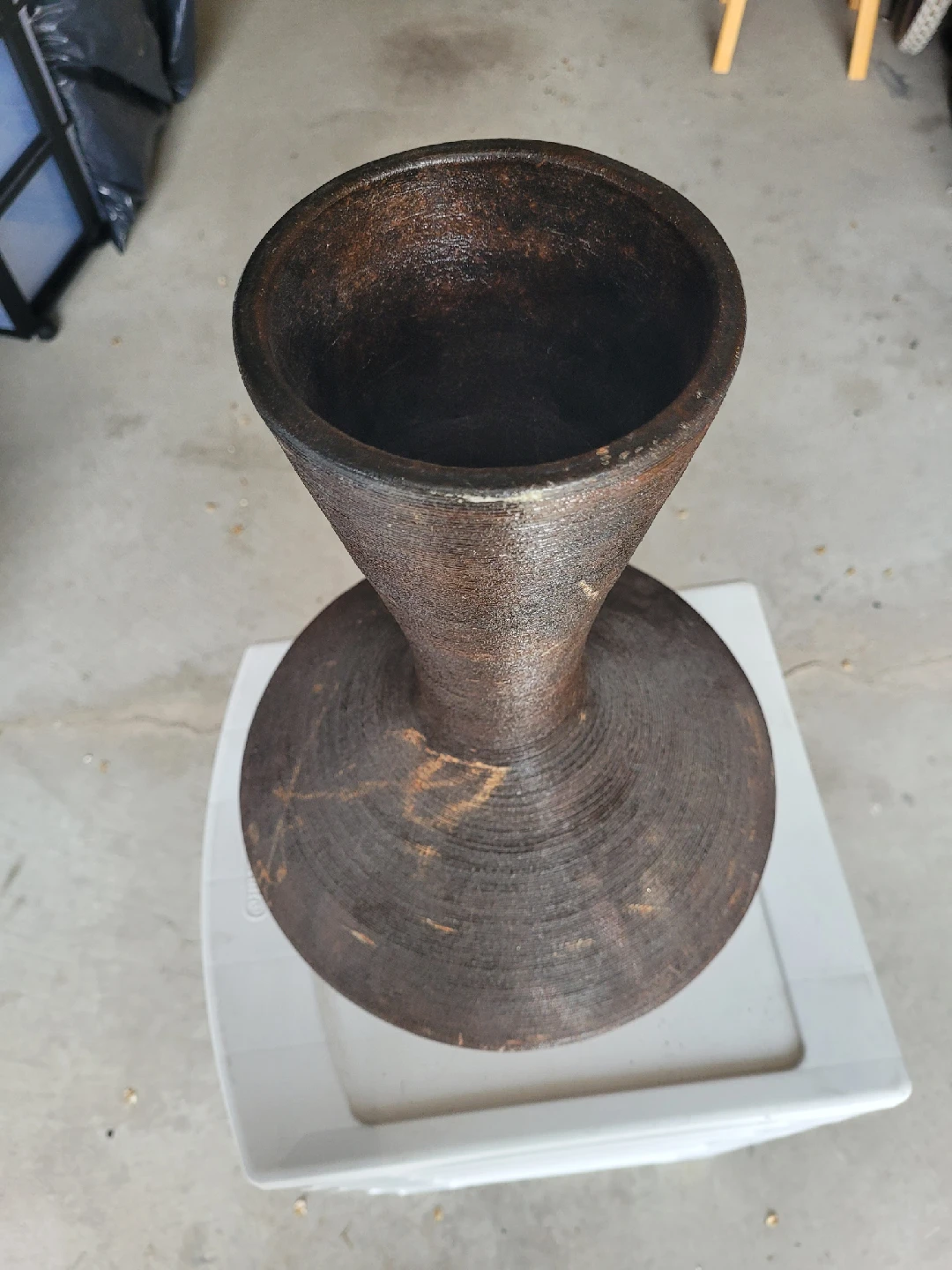Rustic Brown Decorative Vase