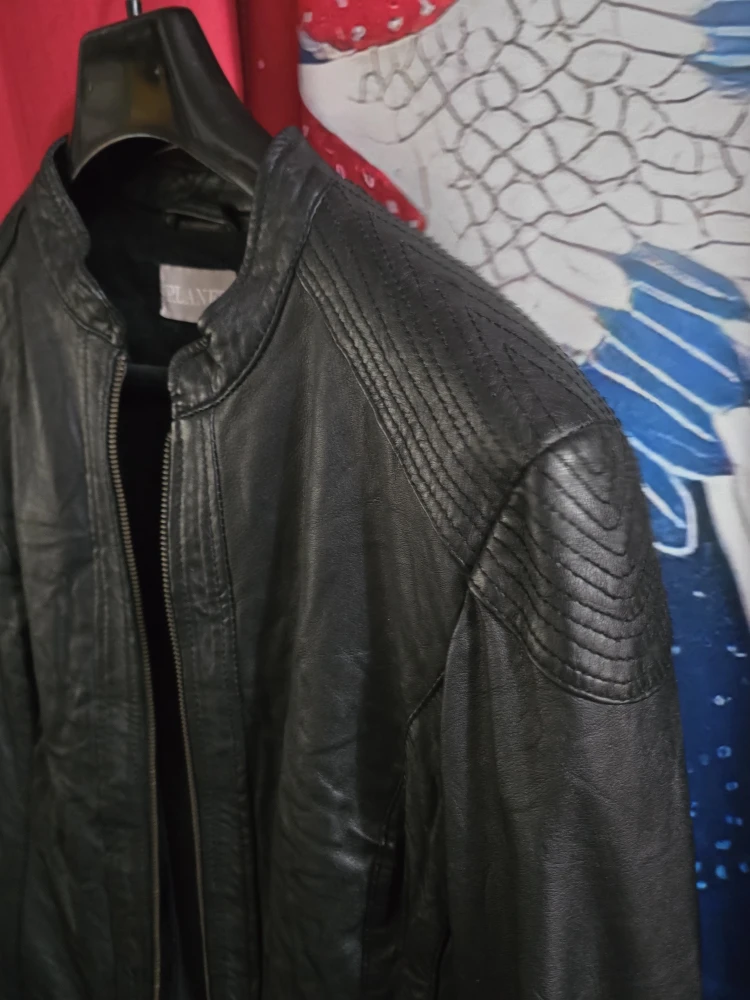 Planet Black EDGY Cool  Leather Jacket M #thriftypicks - photo 2