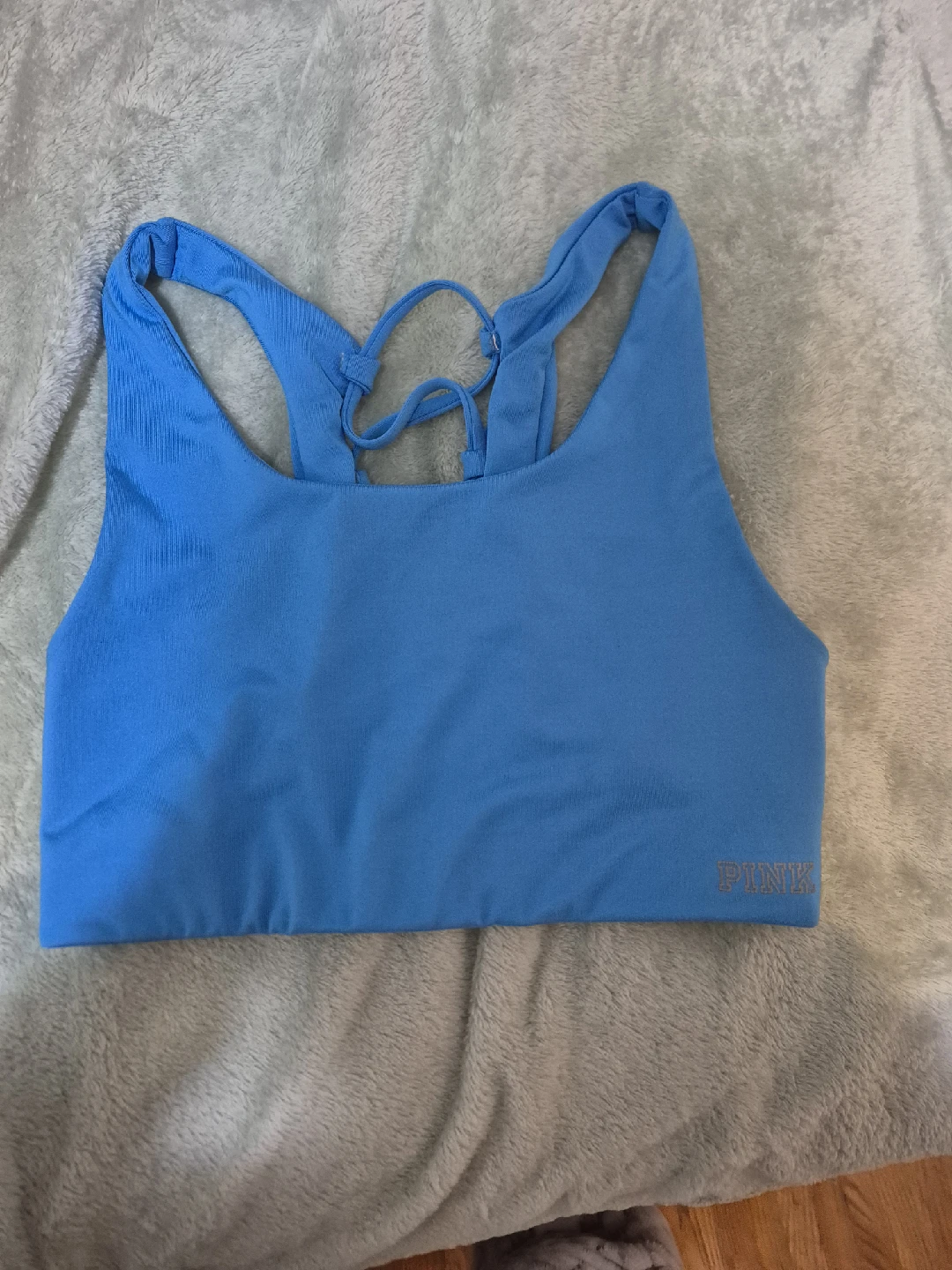 PINK Victoria's Secret Blue Sports Bra