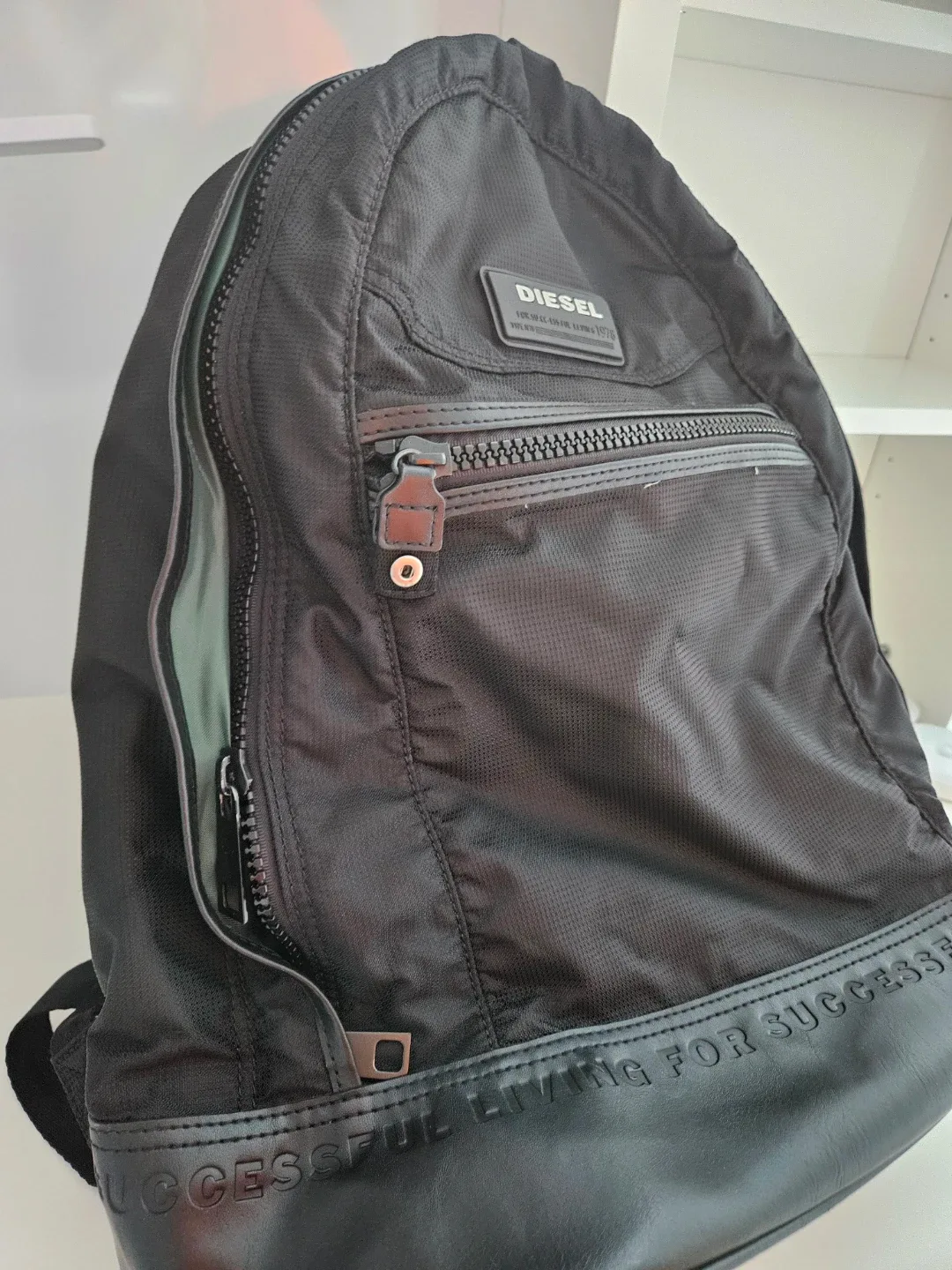 Diesel Black Backpack