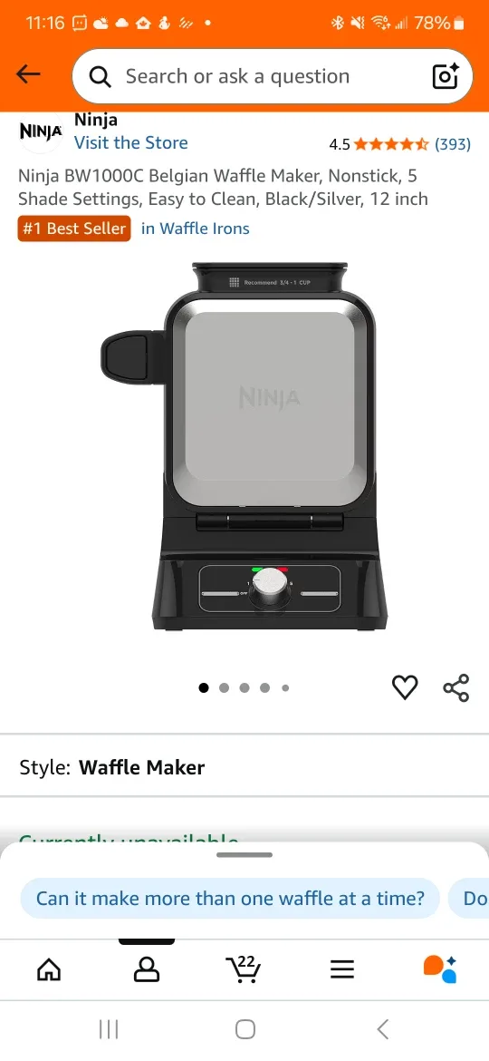 【NEW】Ninja BW1000C Belgian Waffle Maker image indicator(3)