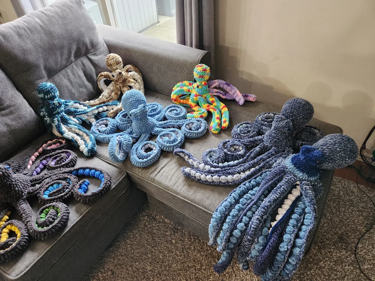 Handmade Crochet Octopus Plushie image indicator(3)