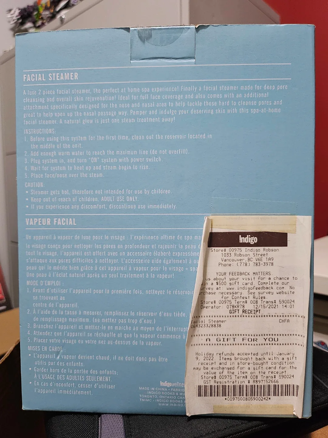 Auria Facial Steamer - New! image indicator(2)