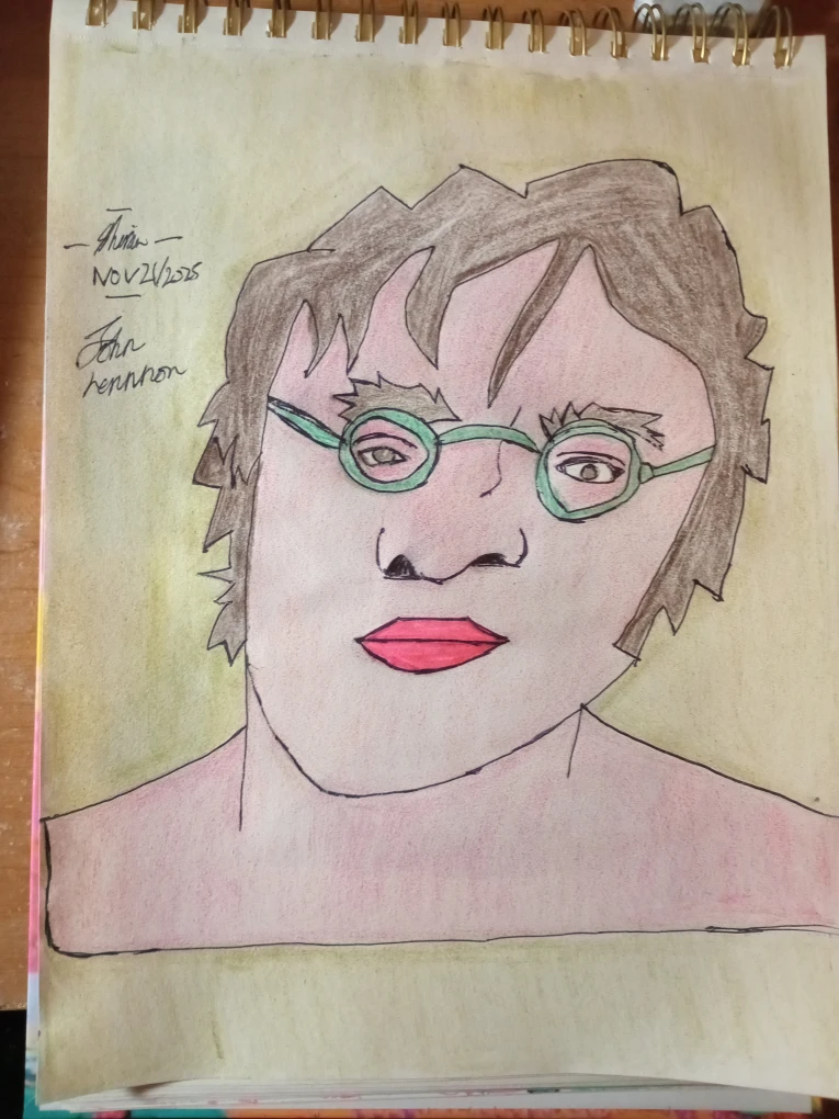 John Lennon Drawing Illustration by custom artist Sherwin - photo 2