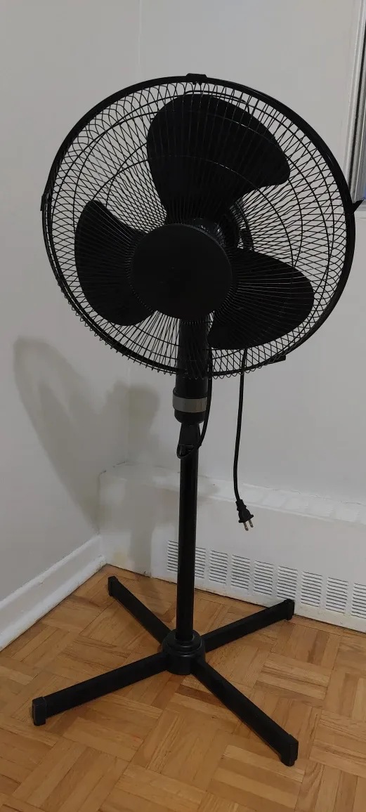 Black Standing Fan