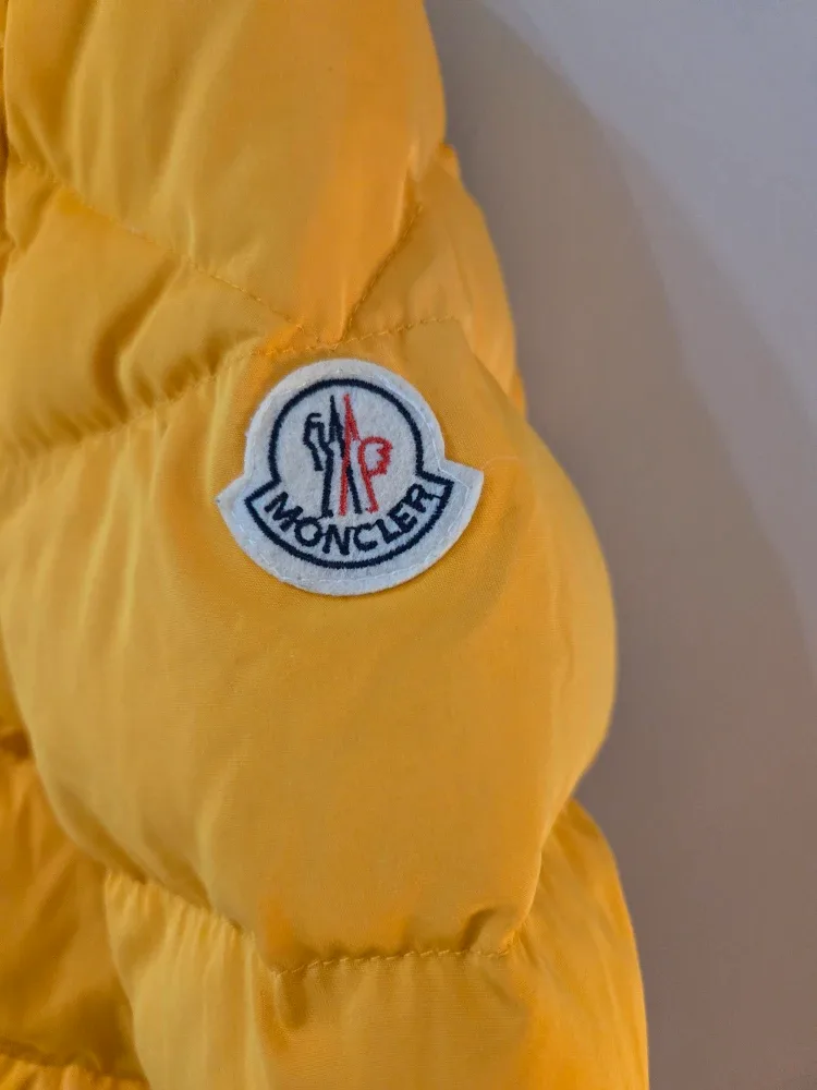 Moncler Yellow Puffer Jacket, Size 5 image indicator(2)