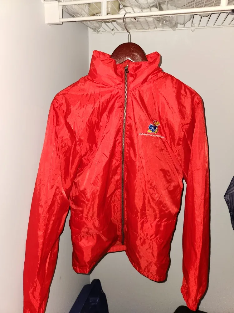 Clique Red Windbreaker Jacket - Size S